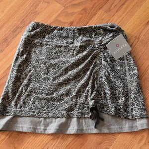 Athleta Gray Cinched Skirt XSP New with Tags Cute